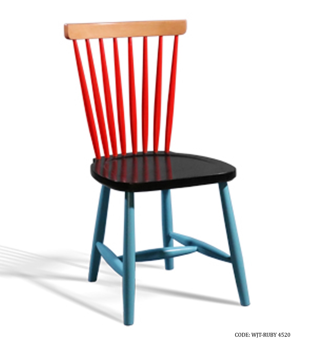 صندلی ناهارخوری بدون دسته جهانتاب مدل روبی رنگی