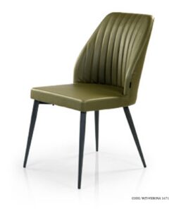 صندلی ناهارخوری بدون دسته پایه فلزی مدل ورونا