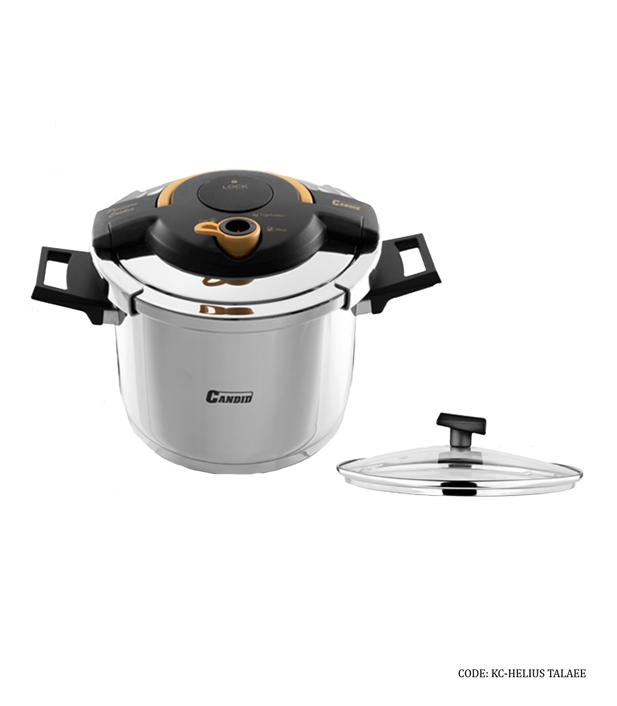 زودپز دودسته 6 لیتری کاندید مدل هلیوس طلایی