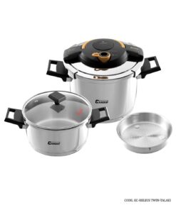 زودپز دوقلو 6لیتری مدل هلیوس طلایی