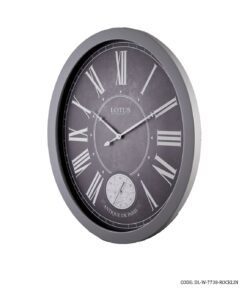 ساعت دیواری چوبی بیضی مدل ROCKLIN