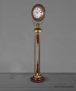 ساعت کنار سالنی ترکیب چوب و فلز مدل DILLENBURG