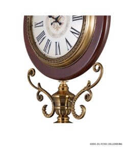 ساعت کنار سالنی ترکیب چوب و فلز مدل DILLENBURG