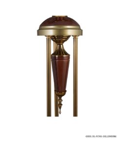 ساعت کنار سالنی ترکیب چوب و فلز مدل DILLENBURG