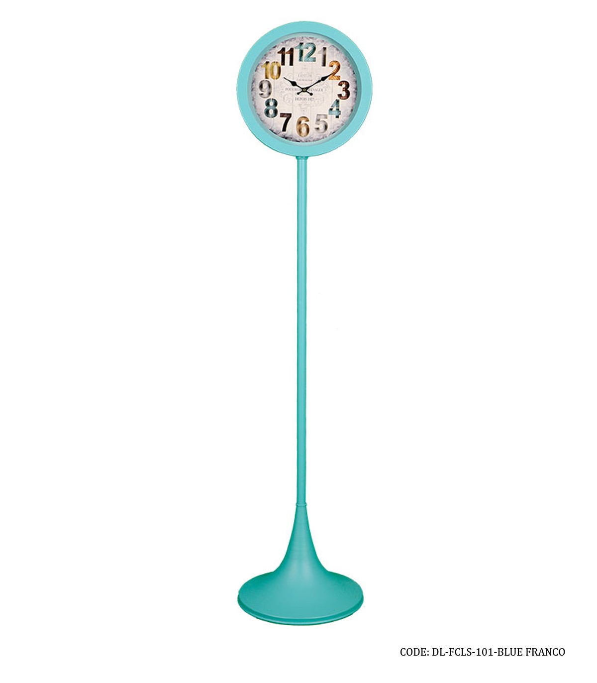 ساعت ایستاده آباژوری مدل FRANCO آبی