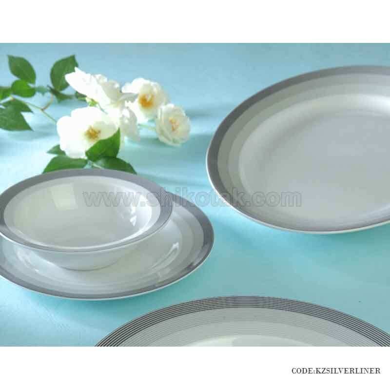 سرویس چینی ایرانی زرین 12 نفره سیلور لاینر