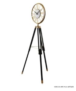 ساعت ایستاده فلزی سه پایه مدل RIVOLI آنتیک