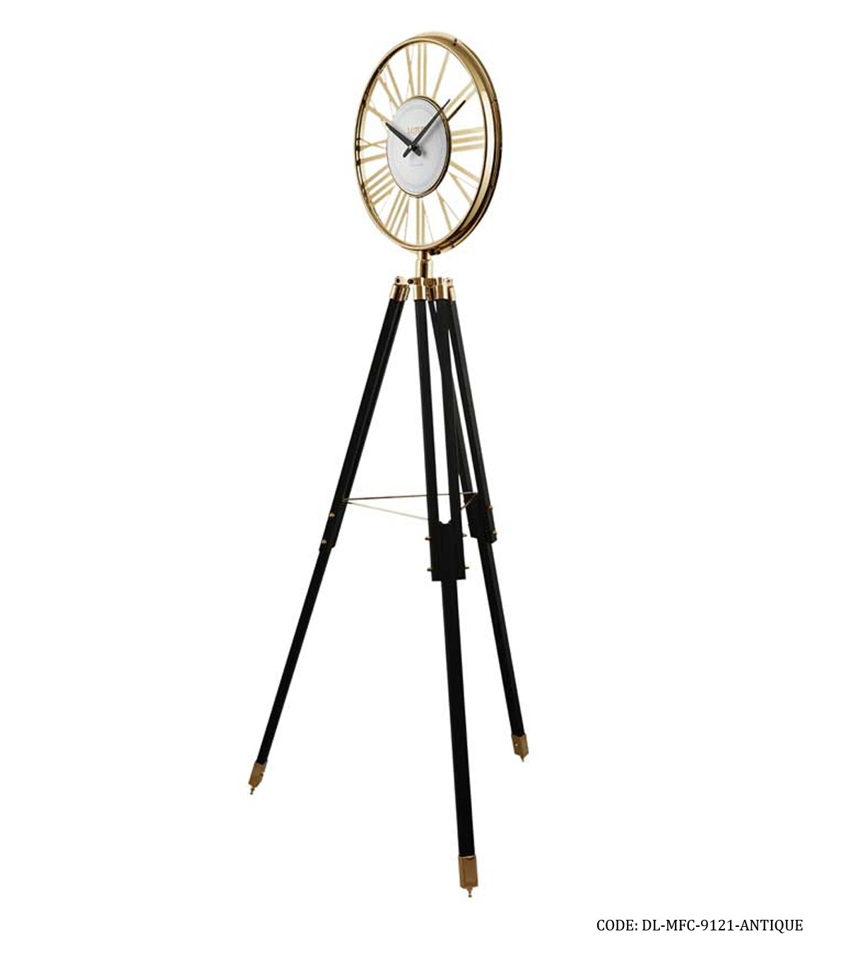 ساعت ایستاده فلزی سه پایه مدل RIVOLI آنتیک