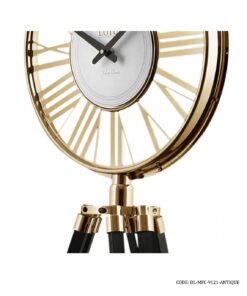 ساعت ایستاده فلزی سه پایه مدل RIVOLI آنتیک