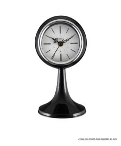 ساعت رومیزی فلزی گرد مدل GABRIEL مشکی