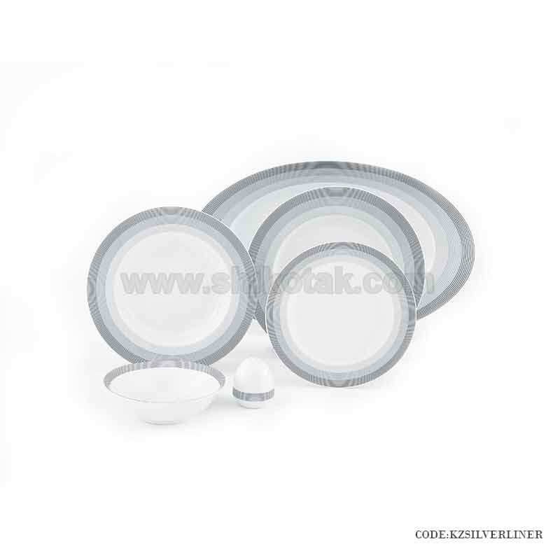 سرویس چینی ایرانی زرین 12 نفره سیلور لاینر