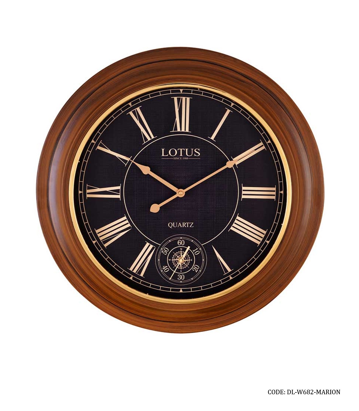 ساعت دیواری عدد رومی مدل MARION کد 682