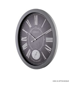 ساعت دیواری چوبی بیضی مدل ROCKLIN