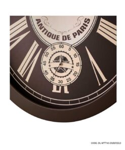 ساعت دیواری چوبی بیضی مدل FAIRFIELD