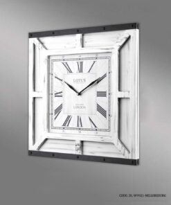 ساعت دیواری مربعی طرح پتینه مدل MILLERSBURG