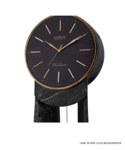 ساعت کنار سالنی ترکیب چوب و فلز مدل GRANVILLE مشکی