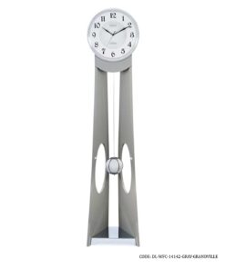 ساعت کنار سالنی ترکیب چوب و فلز مدل GRANVILLE طوسی