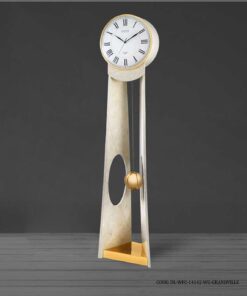 ساعت کنار سالنی ترکیب چوب و فلز مدل GRANVILLE سفید