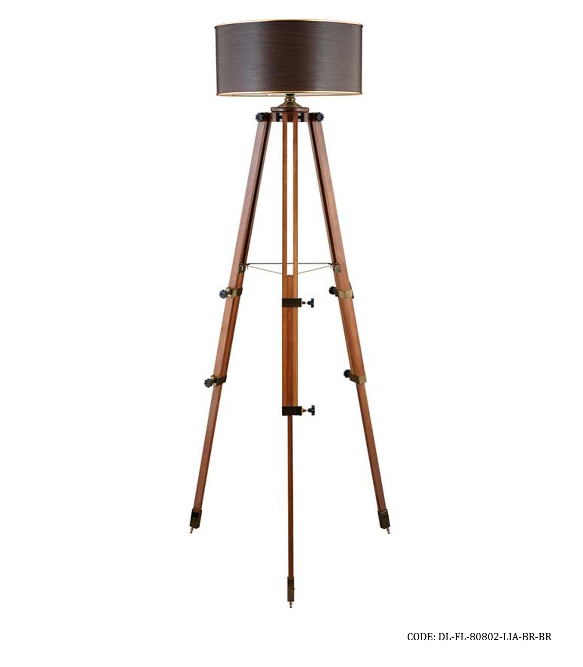 آباژور ایستاده سه پایه مدل لیا قهوه ای
