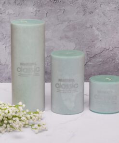 شمع کلاسیک مدل استوانه ای قطر 6 سانتیمتر مجموعه سه عددی