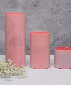 شمع کلاسیک مدل استوانه ای قطر 6 سانتیمتر مجموعه سه عددی