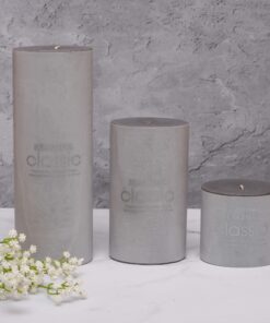 شمع کلاسیک مدل استوانه ای قطر 6 سانتیمتر مجموعه سه عددی