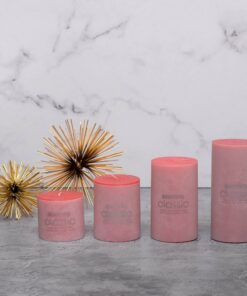 شمع کلاسیک مدل استوانه ای قطر 7 سانتی متر مجموعه چهار عددی