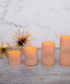 شمع کلاسیک مدل استوانه ای قطر 7 سانتی متر مجموعه چهار عددی