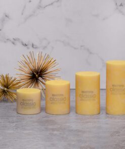 شمع کلاسیک مدل استوانه ای قطر 7 سانتی متر مجموعه چهار عددی