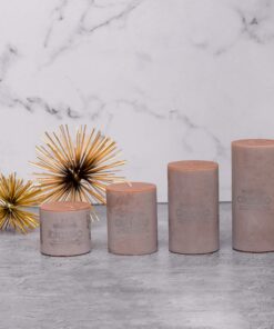 شمع کلاسیک مدل استوانه ای قطر 7 سانتی متر مجموعه چهار عددی