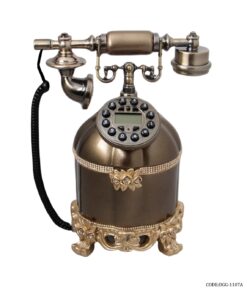 تلفن رومیزی بلند برنزی مدل 1107