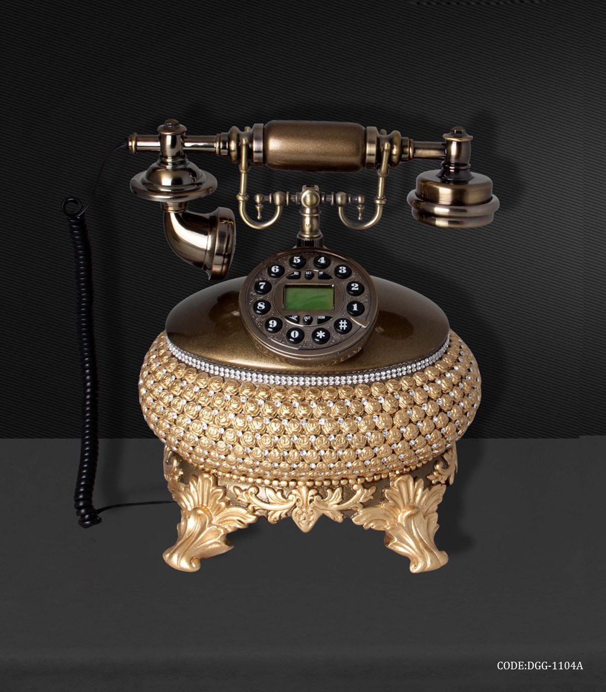 تلفن رومیزی نگین دار مدل 1104