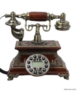 تلفن رومیزی با سیم قهوه ای مدل 1109