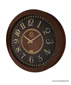 ساعت دیواری چوبی برجسته مدل KINGSTON