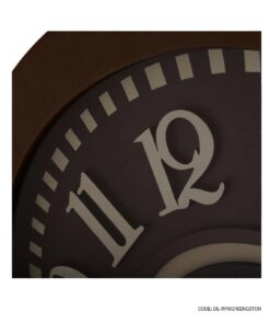 ساعت دیواری چوبی برجسته مدل KINGSTON