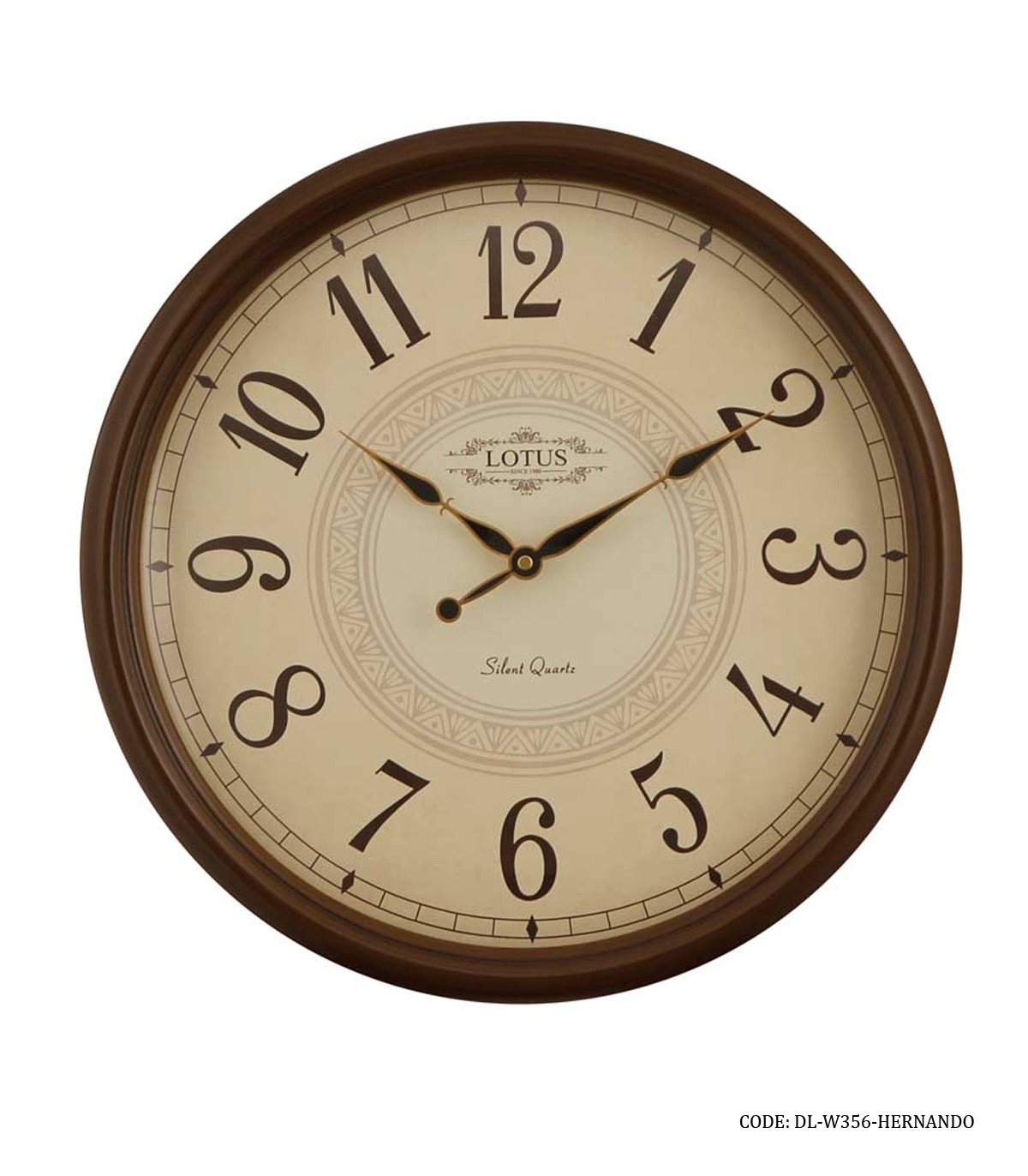 ساعت دیواری چوبی لوتوس مدل HERNANDO