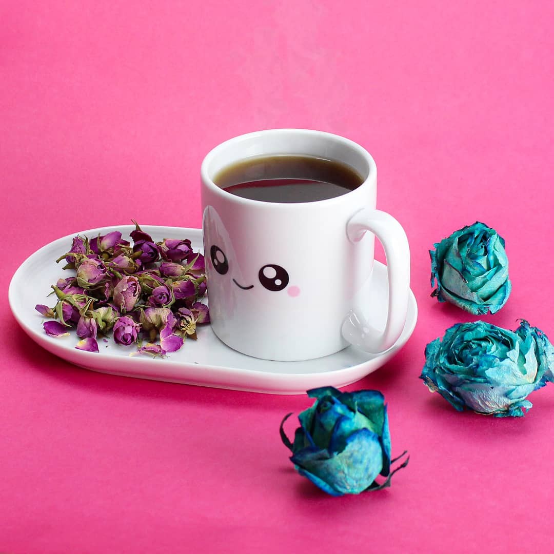 ماگ چینی مدل لپ صورتی