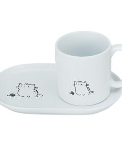 ماگ چینی مدل گربه و کاموا