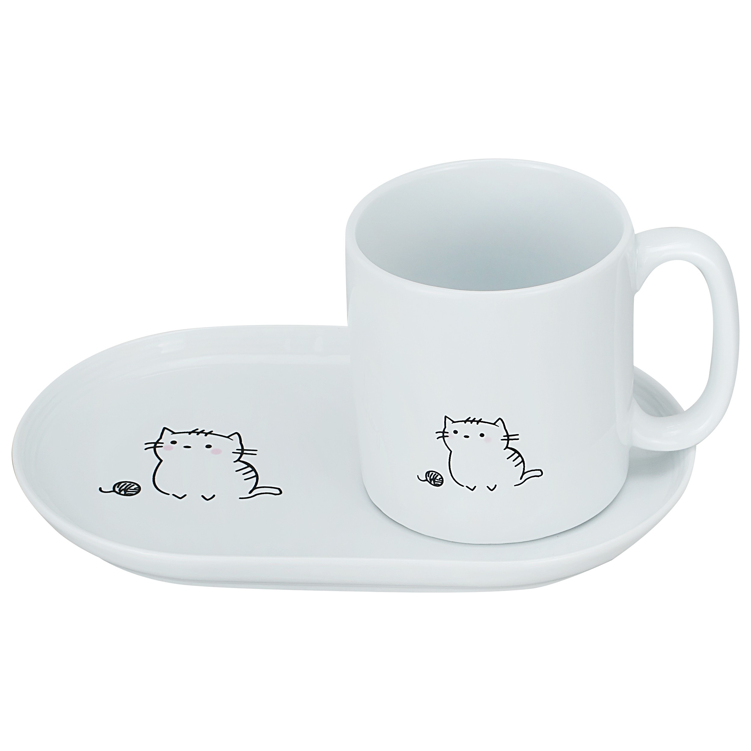 ماگ چینی مدل گربه و کاموا