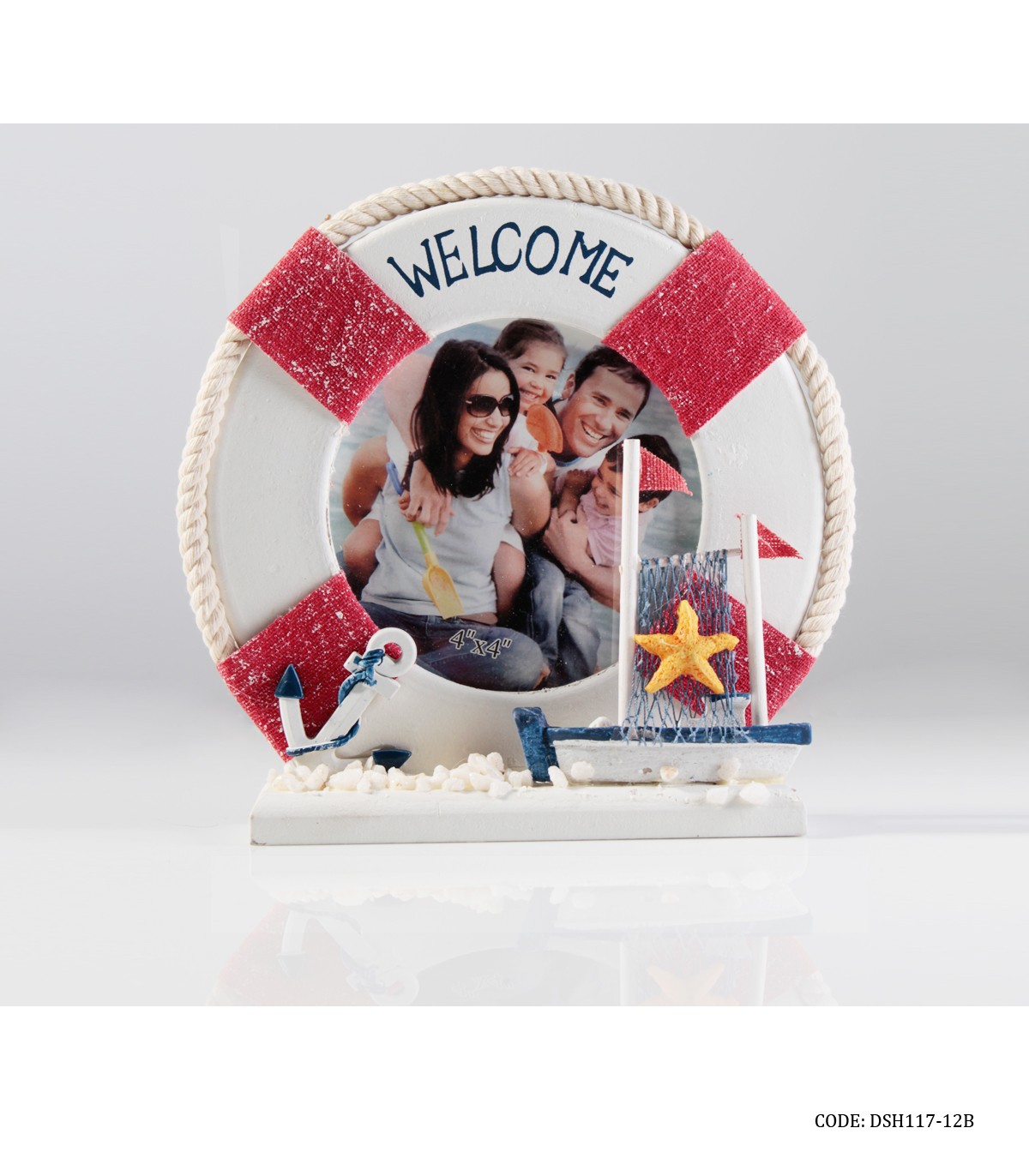 قاب عکس تم دریایی مدل WELCOME