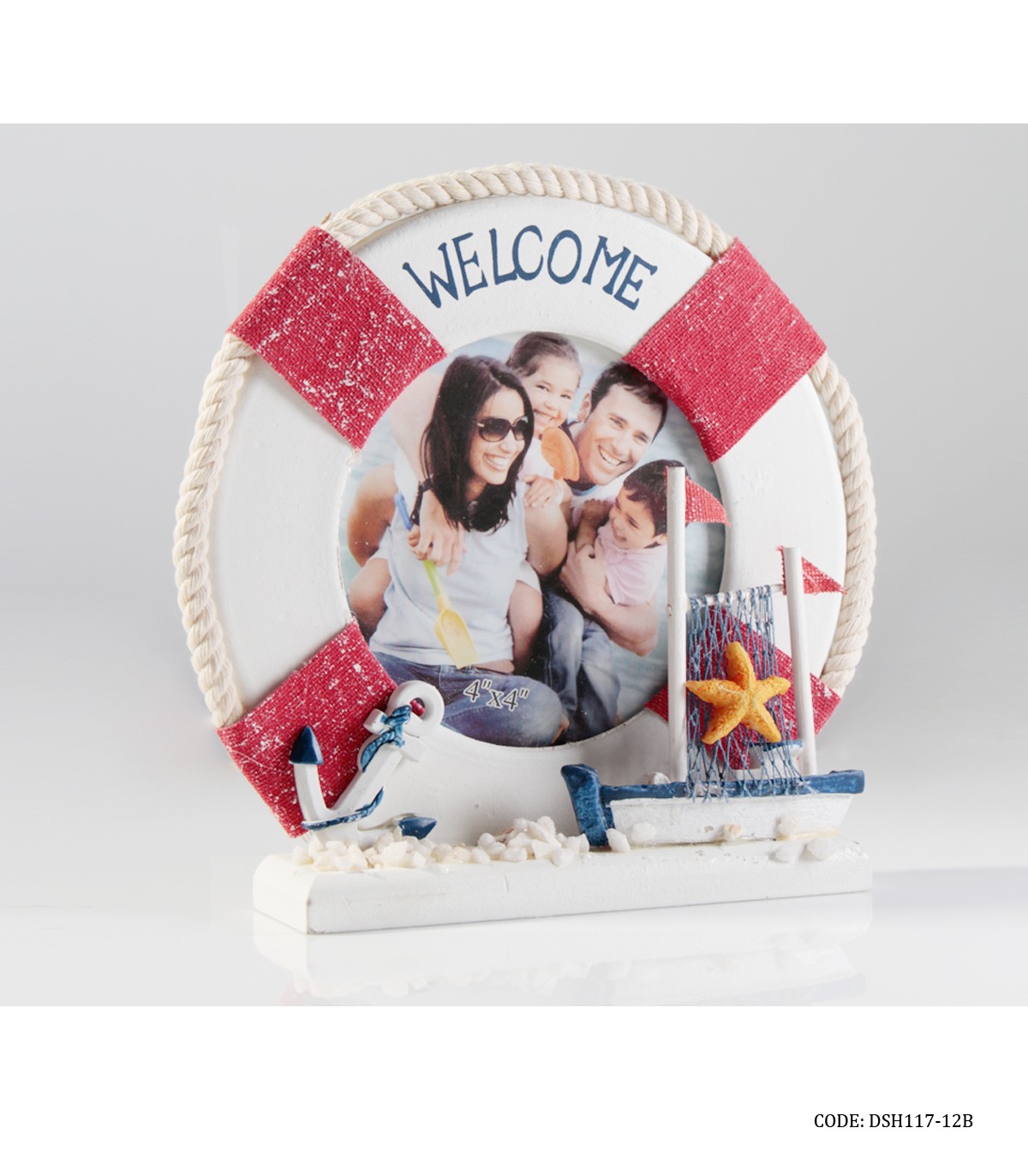 قاب عکس تم دریایی مدل WELCOME