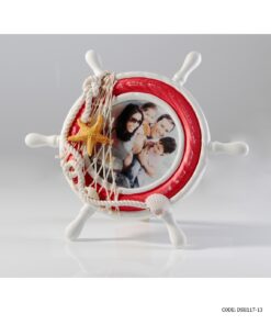 قاب عکس چوبی طرح سکان قرمز