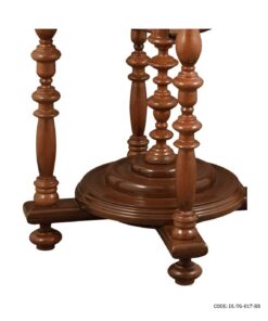 تلفن پایه دار چوبی قهوه ای رنگ طرح کره