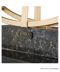 ساعت کنار سالنی مدرن مدل MILFORD مشکی کد 14140