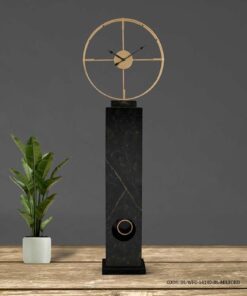 ساعت کنار سالنی مدرن مدل MILFORD مشکی کد 14140