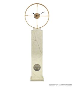 ساعت کنار سالنی مدرن مدل MILFORD سفید کد 14140