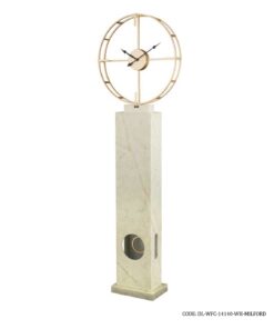 ساعت کنار سالنی مدرن مدل MILFORD سفید کد 14140