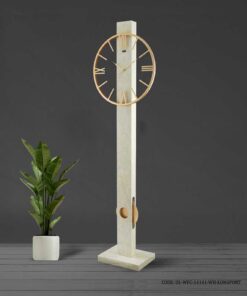 ساعت ایستاده فانتزی مدل LONGPORT سفید کد 14141