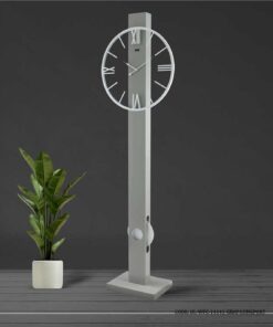 ساعت ایستاده فانتزی مدل LONGPORT طوسی کد 14141