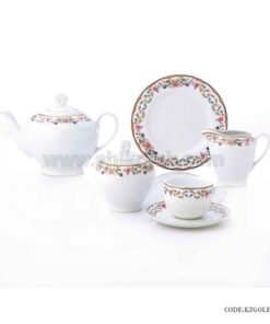 ظروف چینی 6 نفره زرین طرح گلستان